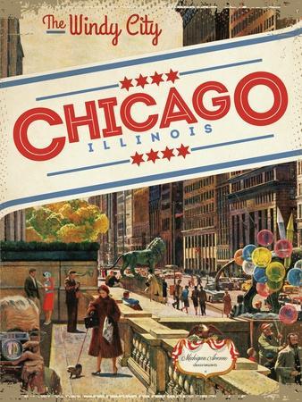 Chicago, IL Vintage Posters, Paintings & Wall Art Prints | Art.com 
