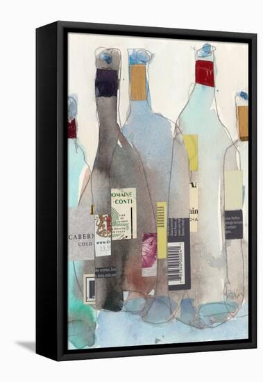 The Wine Bottles III-Samuel Dixon-Framed Stretched Canvas