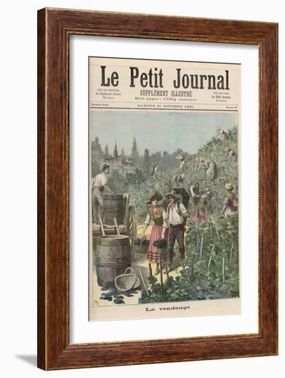 The Wine Harvest, from Le Petit Journal, 31st October 1891-Henri Meyer-Framed Giclee Print