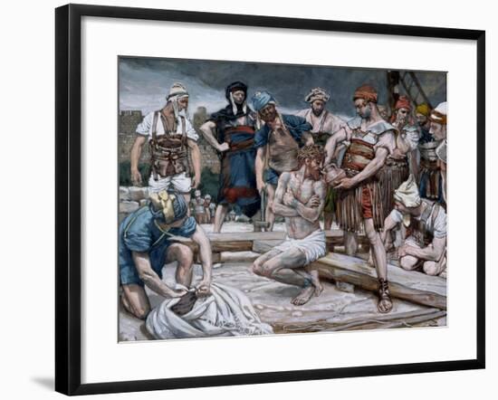 The Wine Mixed with Myrrh, Illustration for 'The Life of Christ', C.1884-96-James Tissot-Framed Giclee Print