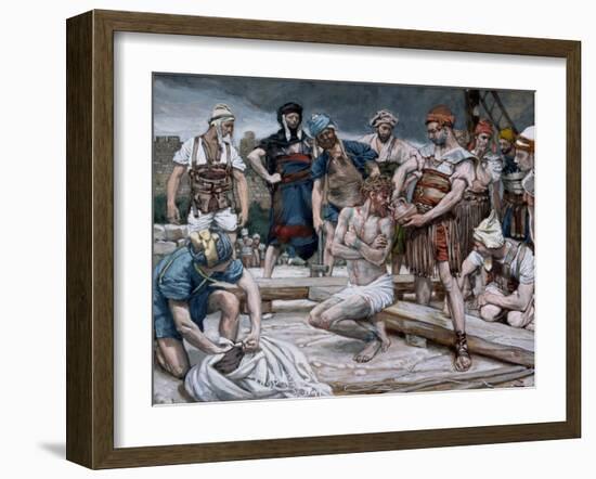 The Wine Mixed with Myrrh, Illustration for 'The Life of Christ', C.1884-96-James Tissot-Framed Giclee Print