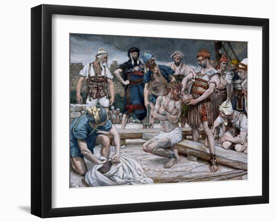 The Wine Mixed with Myrrh, Illustration for 'The Life of Christ', C.1884-96-James Tissot-Framed Giclee Print