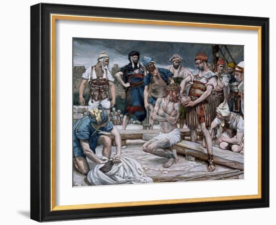 The Wine Mixed with Myrrh, Illustration for 'The Life of Christ', C.1884-96-James Tissot-Framed Giclee Print