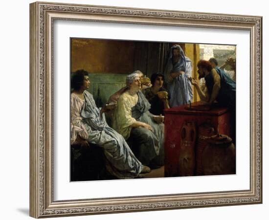The Wine Shop, 1869-1874-Lawrence Alma-Tadema-Framed Giclee Print