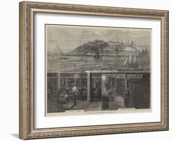 The Wine Supply of England, Messers Gilbey's Claret Stores--Framed Giclee Print