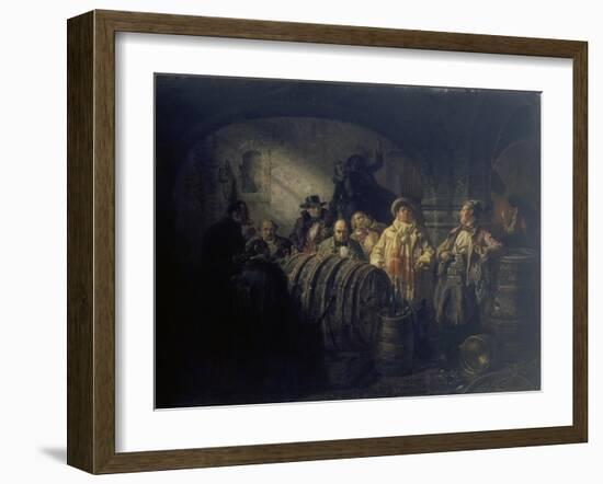 The Winetasting, 1853-Johann Peter Hasenclever-Framed Giclee Print