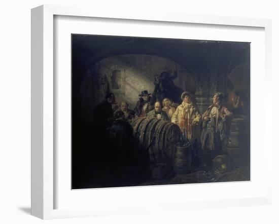 The Winetasting, 1853-Johann Peter Hasenclever-Framed Giclee Print