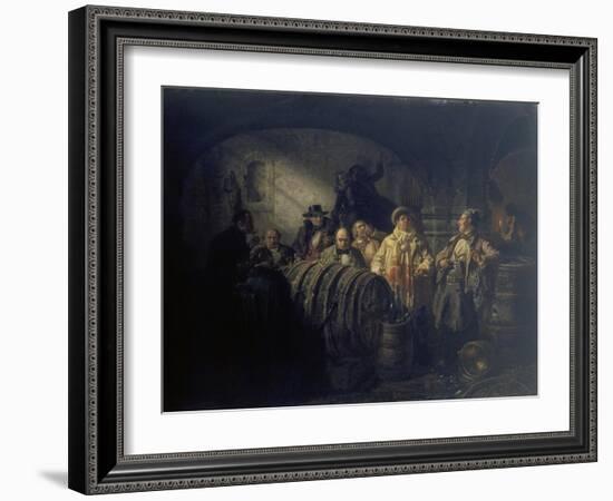 The Winetasting, 1853-Johann Peter Hasenclever-Framed Giclee Print