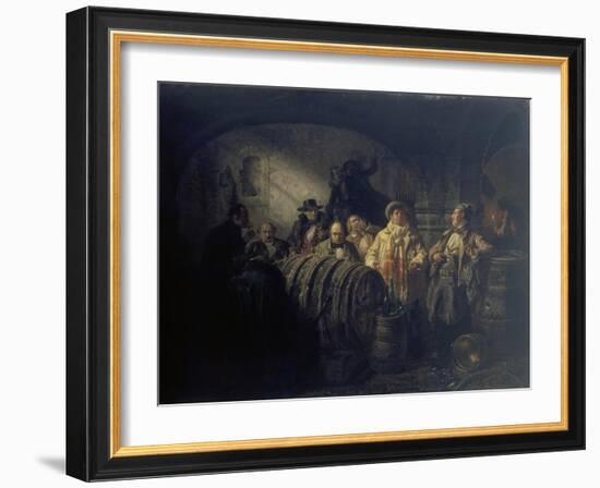 The Winetasting, 1853-Johann Peter Hasenclever-Framed Giclee Print