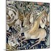 The Winged Deer (Tapestry) (Detail of 95771)-French-Mounted Giclee Print