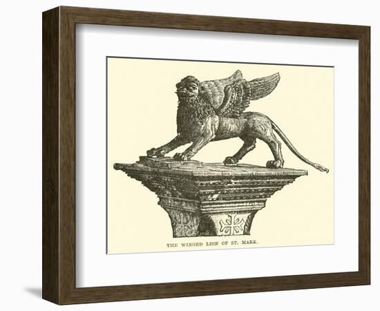 The Winged Lion of St Mark-null-Framed Giclee Print