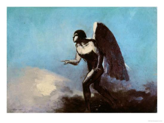 The Winged Man Or Fallen Angel Before 1880 Giclee Print
