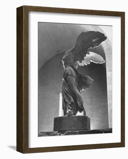 The Winged Victory of Samothrace Statue in the Louvre Museum, Probably Dating from Third-null-Framed Photographic Print