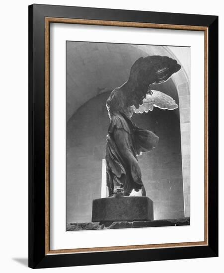 The Winged Victory of Samothrace Statue in the Louvre Museum, Probably Dating from Third-null-Framed Photographic Print