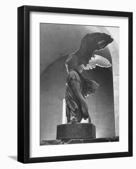 The Winged Victory of Samothrace Statue in the Louvre Museum, Probably Dating from Third-null-Framed Photographic Print