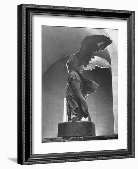 The Winged Victory of Samothrace Statue in the Louvre Museum, Probably Dating from Third-null-Framed Photographic Print