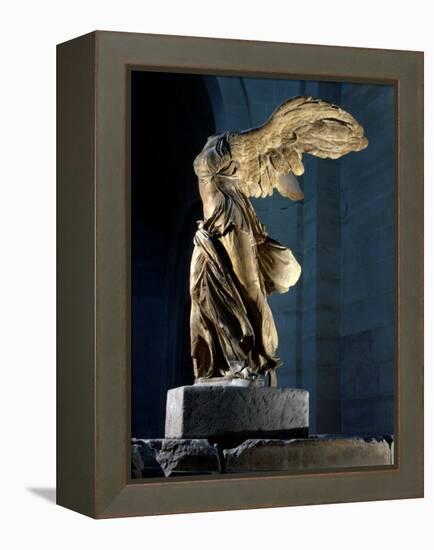 The Winged Victory or Nike of Samothrace, Marble, c. 190 BC-null-Framed Premier Image Canvas
