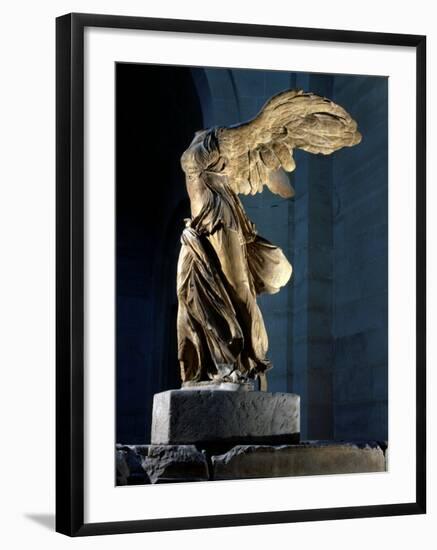 The Winged Victory or Nike of Samothrace, Marble, c. 190 BC-null-Framed Photographic Print