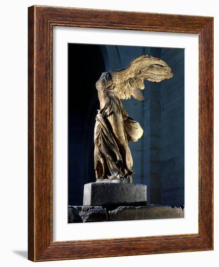 The Winged Victory or Nike of Samothrace, Marble, c. 190 BC-null-Framed Photographic Print