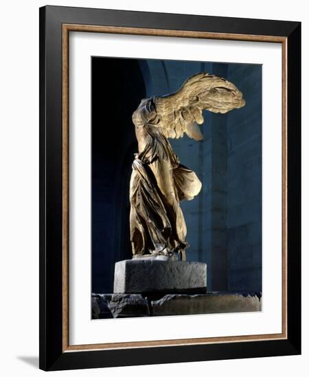 The Winged Victory or Nike of Samothrace, Marble, c. 190 BC-null-Framed Photographic Print