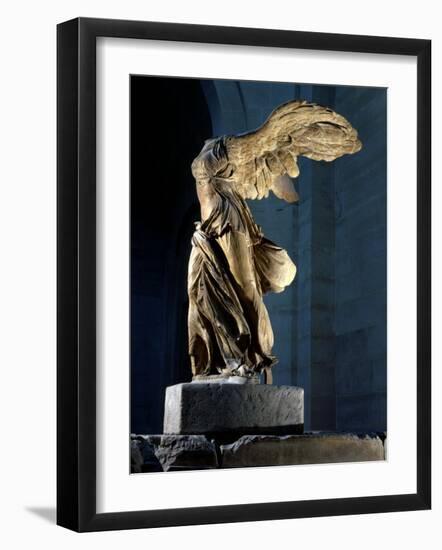 The Winged Victory or Nike of Samothrace, Marble, c. 190 BC--Framed Photographic Print