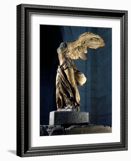 The Winged Victory or Nike of Samothrace, Marble, c. 190 BC-null-Framed Photographic Print