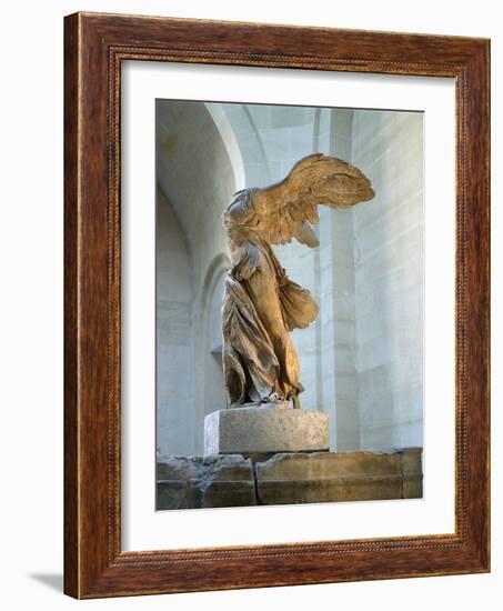 The Winged Victory or Nike of Samothrace-null-Framed Premium Photographic Print