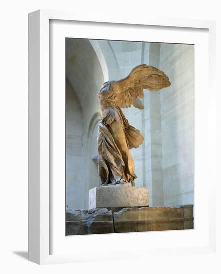 The Winged Victory or Nike of Samothrace-null-Framed Premium Photographic Print