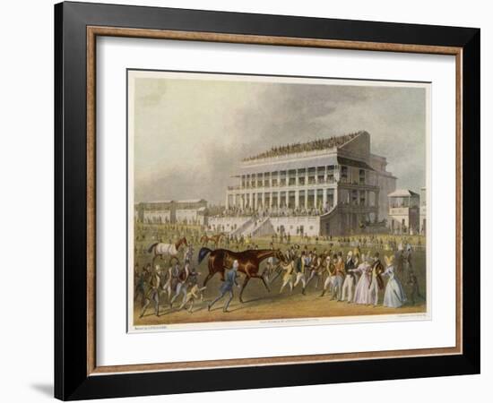 The Winner of the Derby Race-James Pollard-Framed Art Print