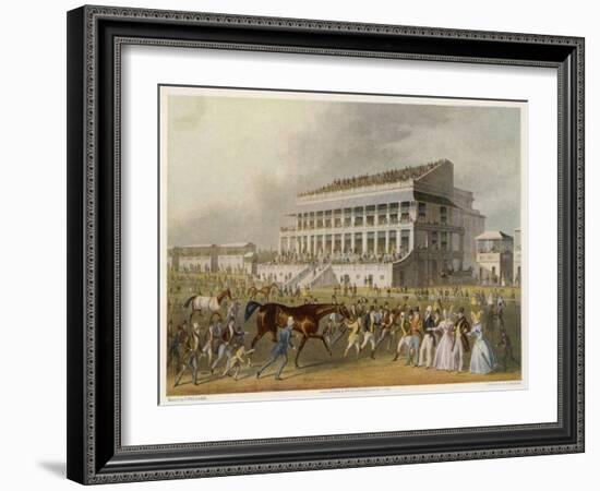 The Winner of the Derby Race-James Pollard-Framed Art Print