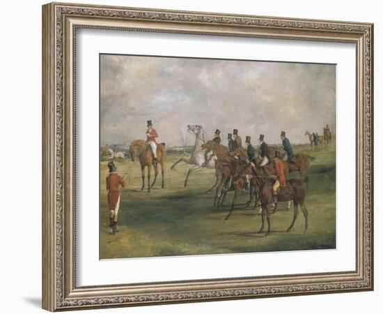 The Winner: The Forest Stakes, Henley-On-Arden, Warwickshire, February 23, 1847-Henry Thomas Alken-Framed Giclee Print