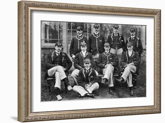 The Winning Oxford Boat Race Crew, 1896-null-Framed Giclee Print