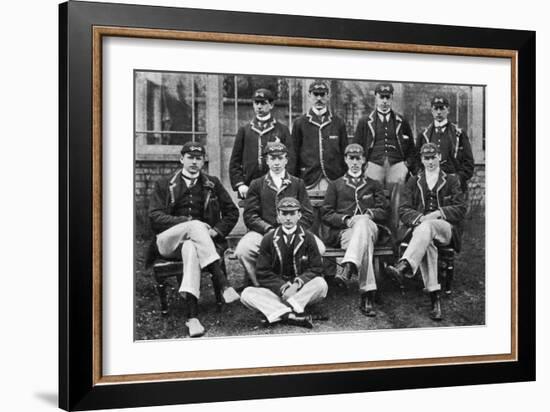 The Winning Oxford Boat Race Crew, 1896-null-Framed Giclee Print