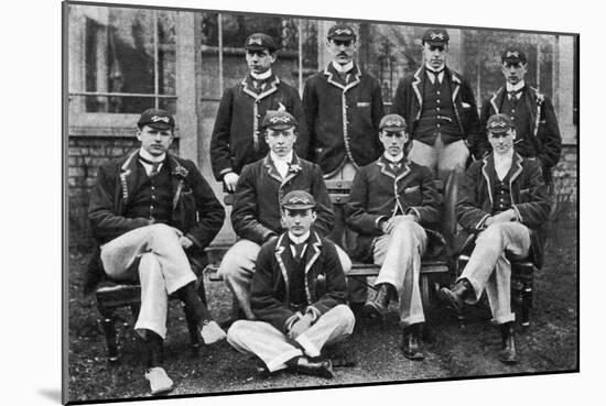 The Winning Oxford Boat Race Crew, 1896-null-Mounted Giclee Print