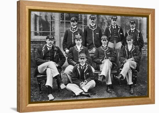 The Winning Oxford Boat Race Crew, 1896-null-Framed Premier Image Canvas