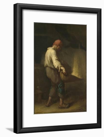 The Winnower, C. 1847-Jean-François Millet-Framed Giclee Print