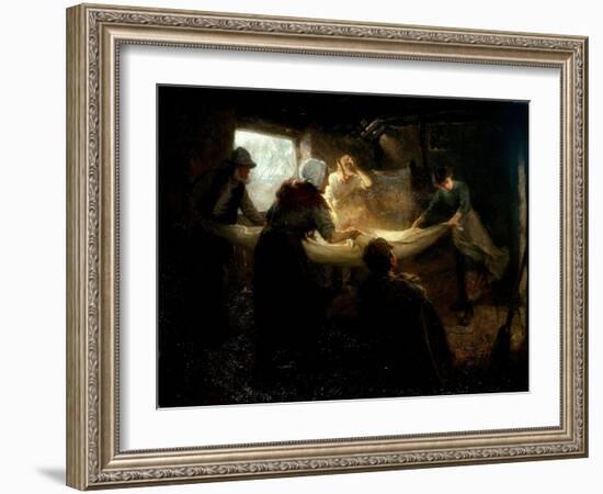 The Winnowing Sheet, 1898-Ralph Hedley-Framed Giclee Print