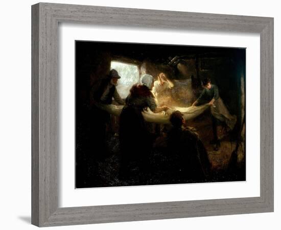 The Winnowing Sheet, 1898-Ralph Hedley-Framed Giclee Print