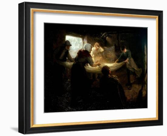 The Winnowing Sheet, 1898-Ralph Hedley-Framed Giclee Print