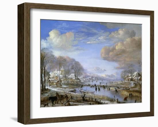 The Winter Landscape, C.1648-Aert van der Neer-Framed Giclee Print