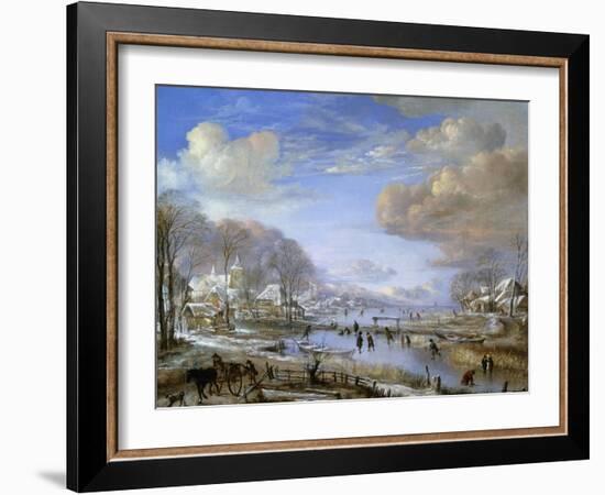 The Winter Landscape, C.1648-Aert van der Neer-Framed Giclee Print