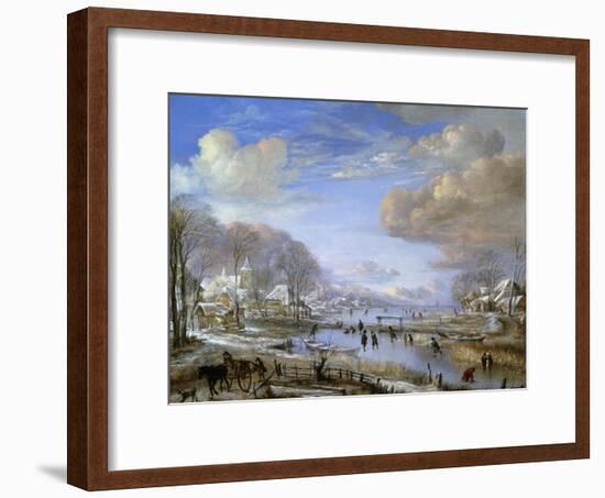 The Winter Landscape, C.1648-Aert van der Neer-Framed Giclee Print