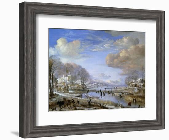 The Winter Landscape, C.1648-Aert van der Neer-Framed Giclee Print