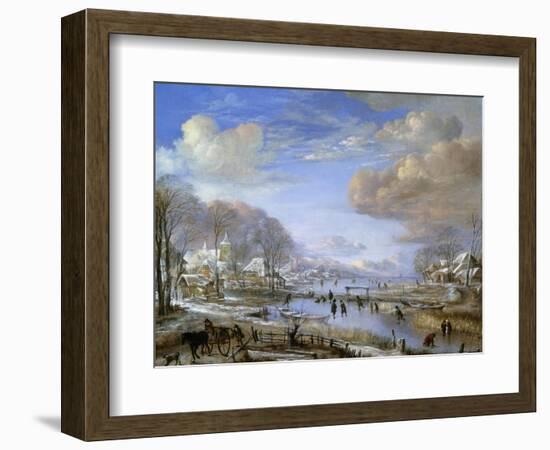 The Winter Landscape, C.1648-Aert van der Neer-Framed Giclee Print