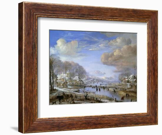 The Winter Landscape, C.1648-Aert van der Neer-Framed Giclee Print