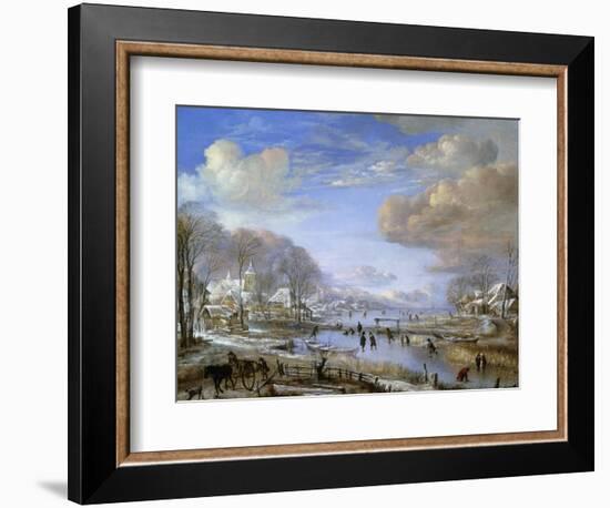 The Winter Landscape, C.1648-Aert van der Neer-Framed Giclee Print