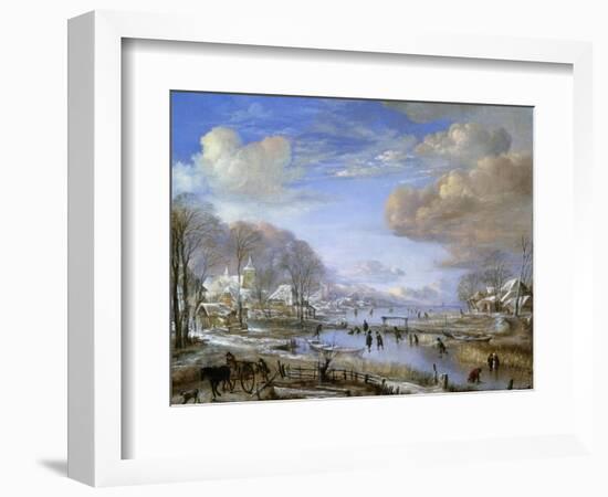 The Winter Landscape, C.1648-Aert van der Neer-Framed Giclee Print