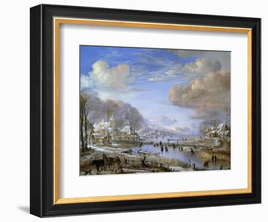 The Winter Landscape, C.1648-Aert van der Neer-Framed Giclee Print