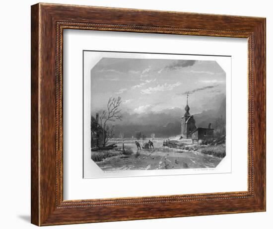 The Winter of 1740, Netherlands-CL van Kesteren-Framed Giclee Print