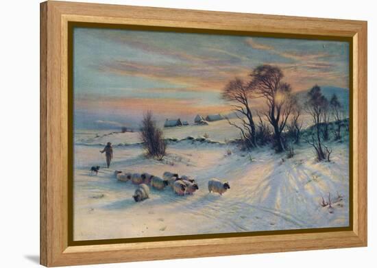 The Winter's Glow, 19th century, (1913)-Joseph Farquharson-Framed Premier Image Canvas